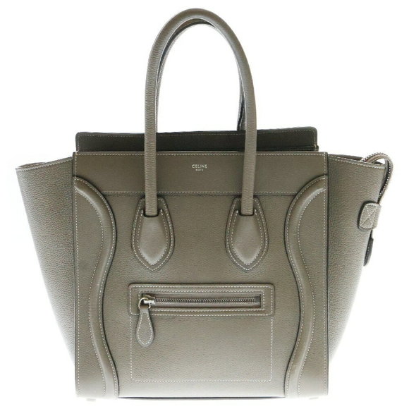 Celine Handbags - Celine Luggage Handbag Beige Leather